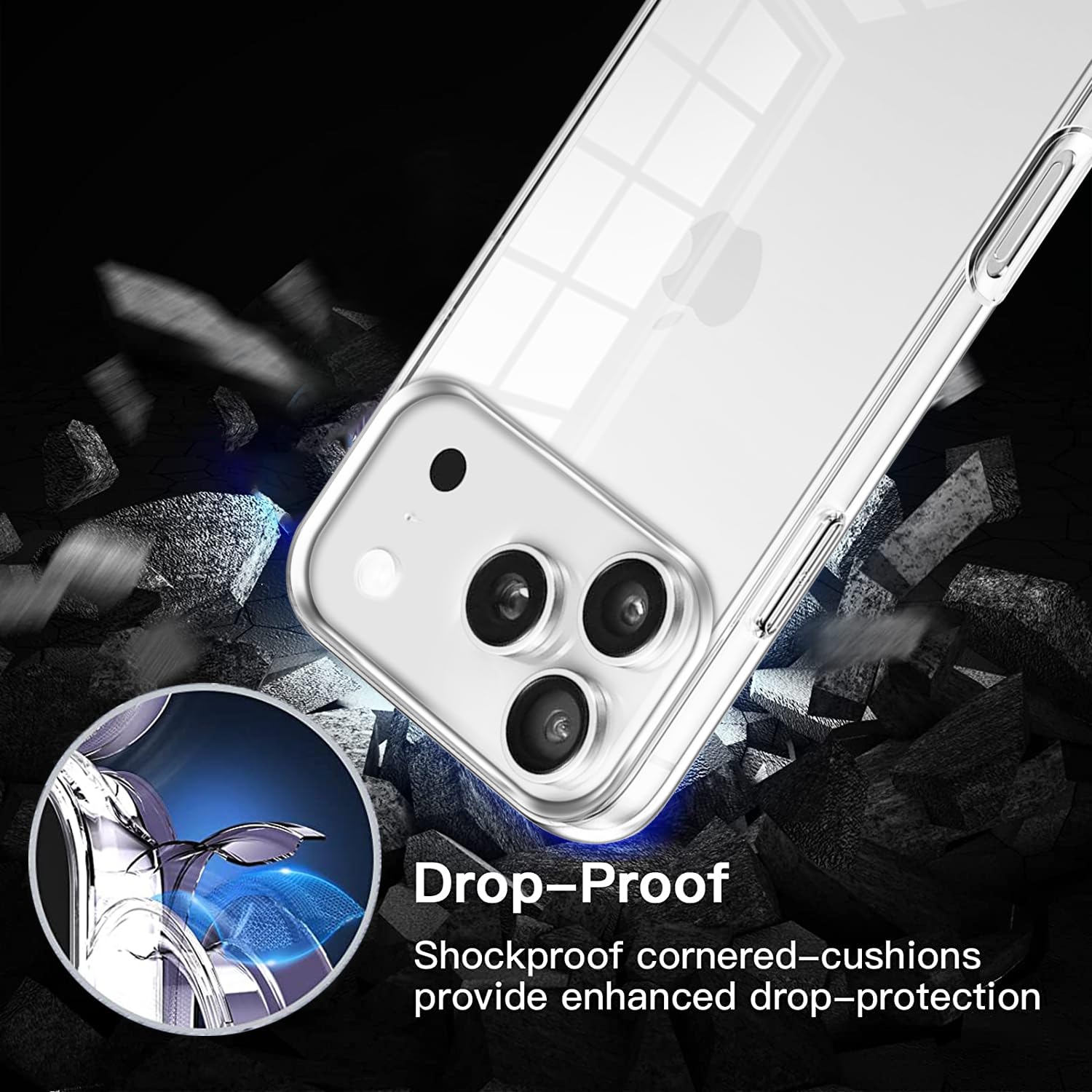Coque Transparente Antichoc Pour IPhone 17 / 17 Air / 17 Pro / 17 Pro Max - Y9K8