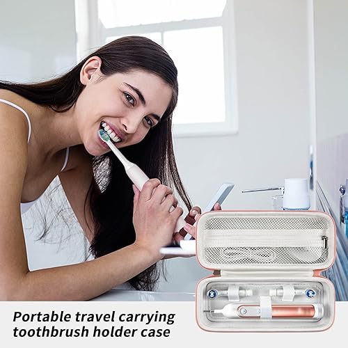 Vista 54 de Funda de viaje para cepillo de dientes compatible con Oral-B Pro 1000, 2000, 3000, 3500, 1500/ para cepillo de dientes eléctrico Philips Sonicare