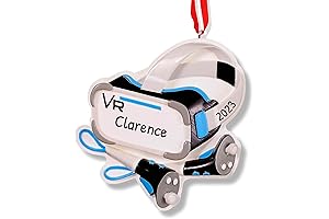 Personalized Gamer Ornament with VR Headset