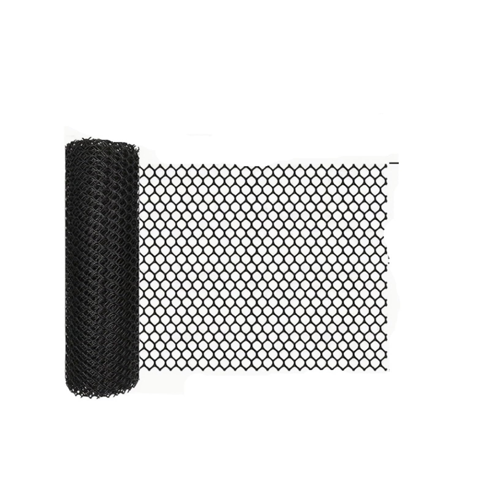 Garden Netting Plastic fence roll garden net poultry chicken gardening hexagonal flower(Black)