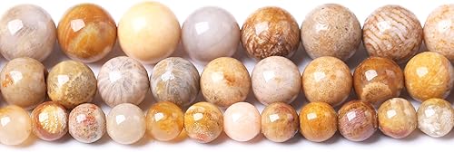 Miniatura 5 de Cuentas redondas sueltas de jade coral de 0.472 in cuentas de gemas naturales de cristal para hacer joyas, pulseras y collares