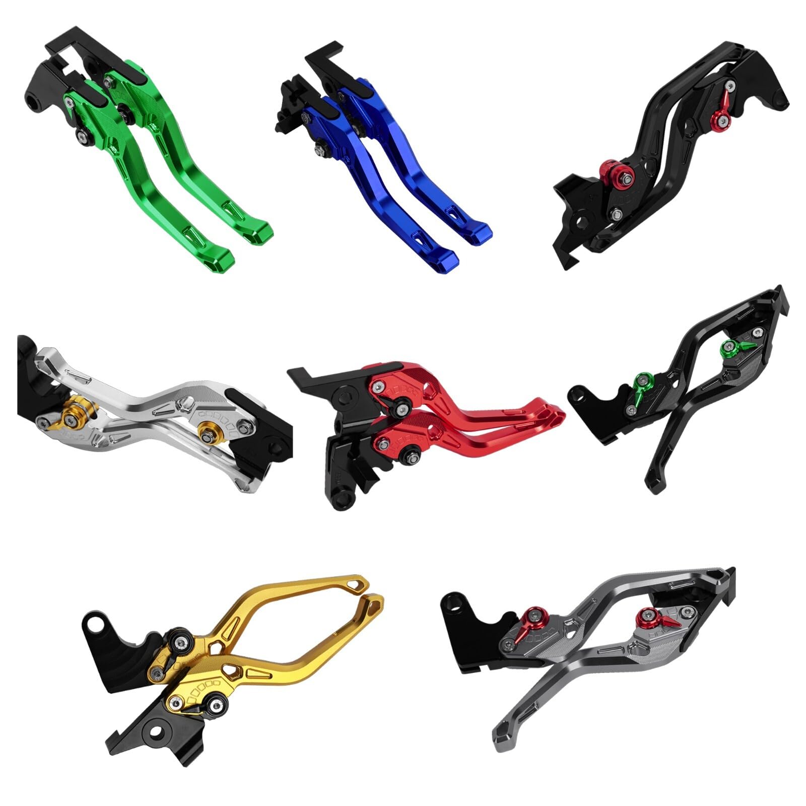 Palancas de freno cortas de embrague rombo para rutas en Kawasaki ZZR1400