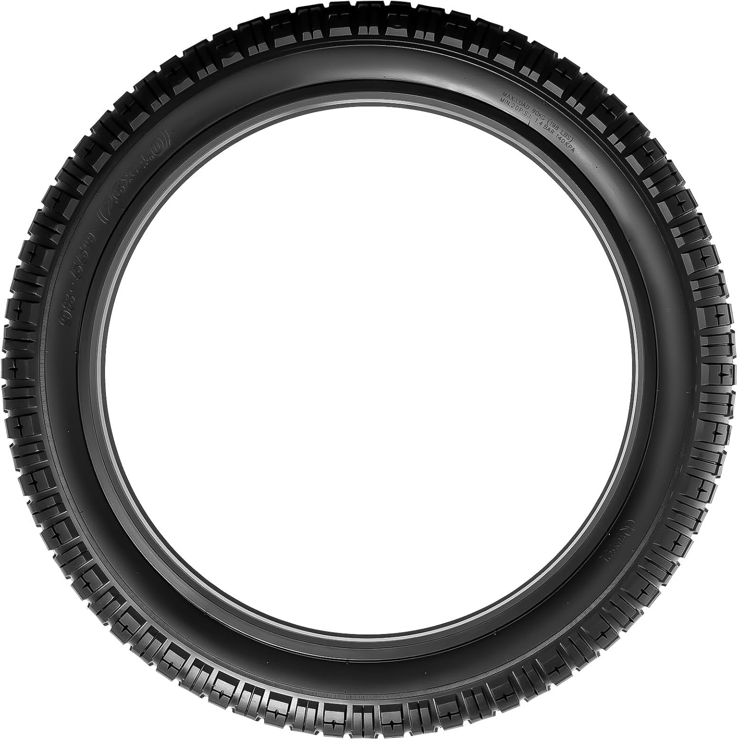 YUNSCM 2-PCS 26X4.0/98-559 Inch Heavy Duty Fat Bike Tires Compatible with 26 X 4.0 26x4 Electric Bike All-Terrain Directional Tread Bicycle Tires（Y-1322）