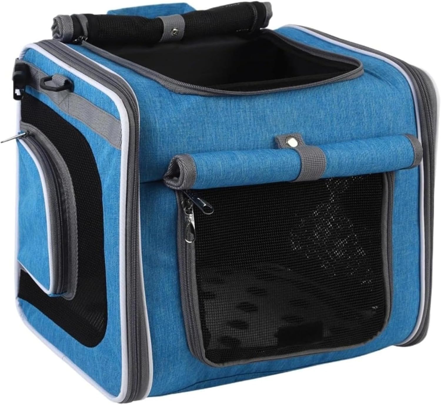 Kwueiit 自転車用 ドッグ, 犬 バスケット - 通気性 調整可能 ポーチ 運搬用 散歩 旅行 キャンプ サイクリング 外出