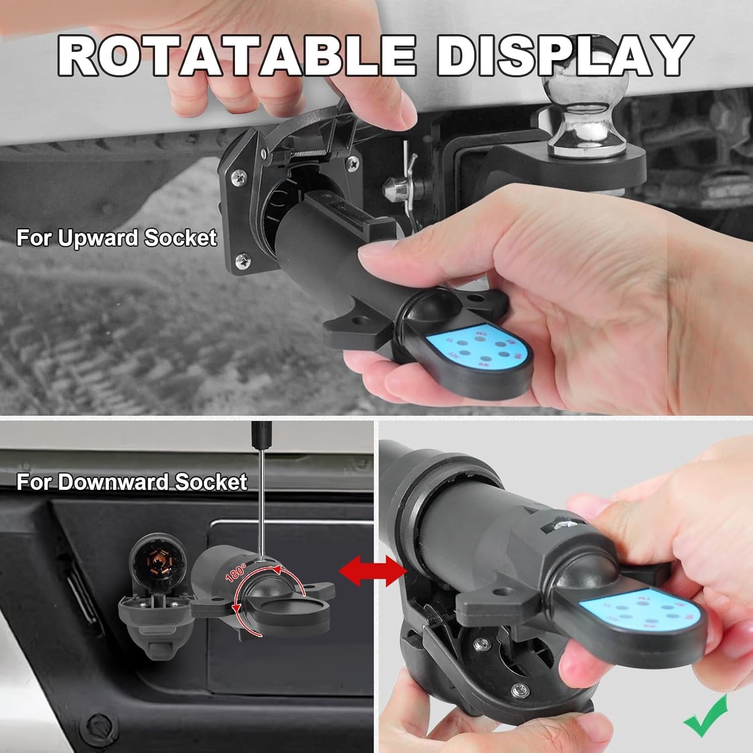 NeaLia Wireless Trailer Lights & 7 Pin Trailer Plug Tester