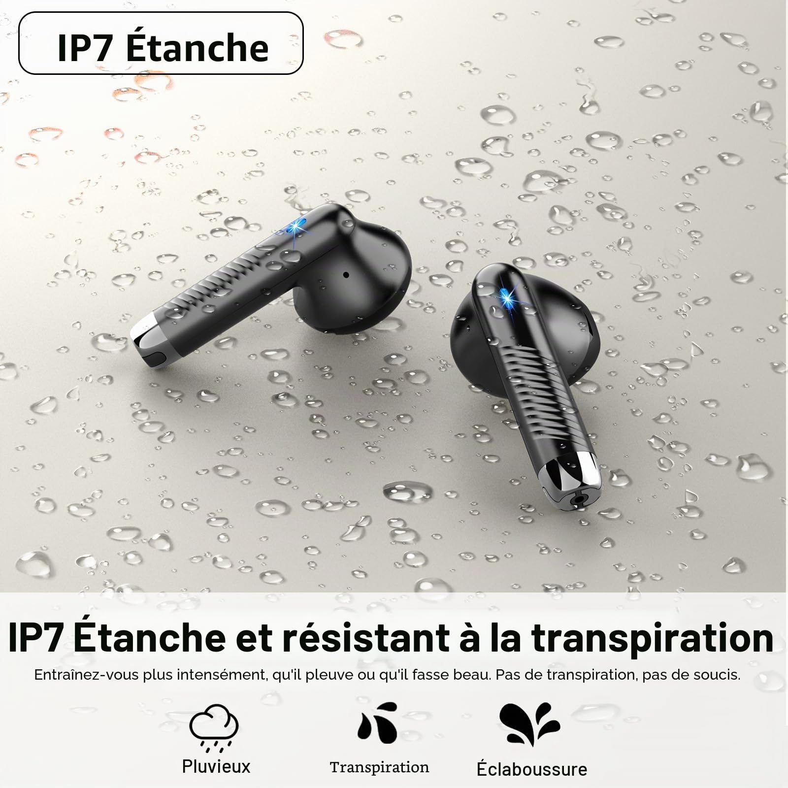 Drsaec 2026 Ecouteurs Bluetooth 5.4 sans Fil 56H avec APP