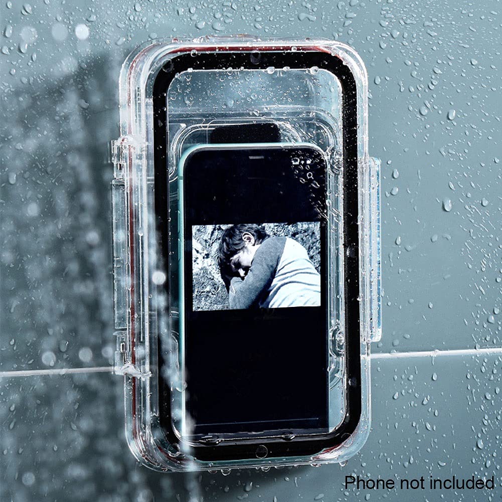 Funda impermeable de mesa estable resistente a los arañazos del inodoro para el baño Punch soporte para teléfono ducha de pared fácil de instalar