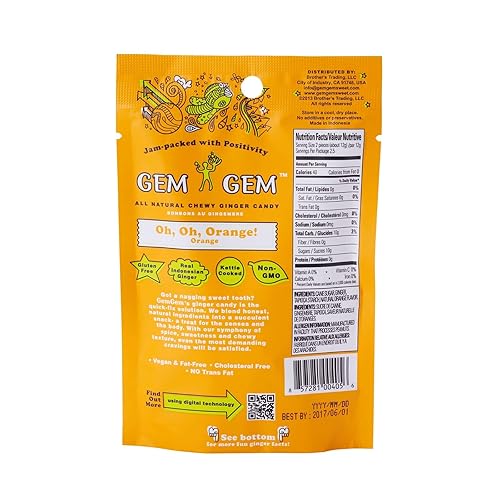 Miniatura 2 de Gem Gem Ginger Candy - Dulces de jengibre para masticar