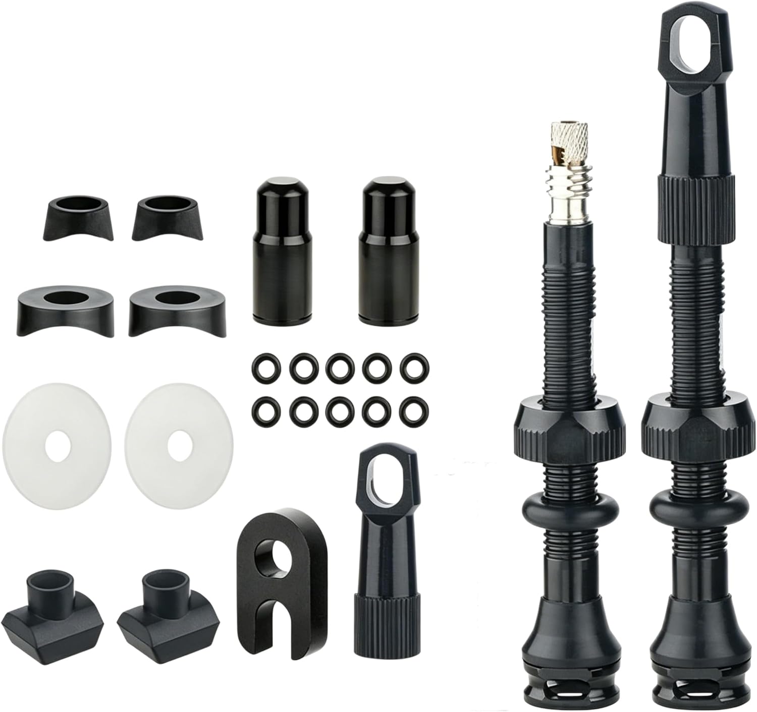 Tubeless Presta Valve Stems,Removable Core Aluminum for Bike Rims