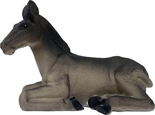 Miniatura 6 de Cannan Belén de Navidad 4 Pcs Set Camel, Mula, Vaca y Cordero Animalitos para Nacimiento