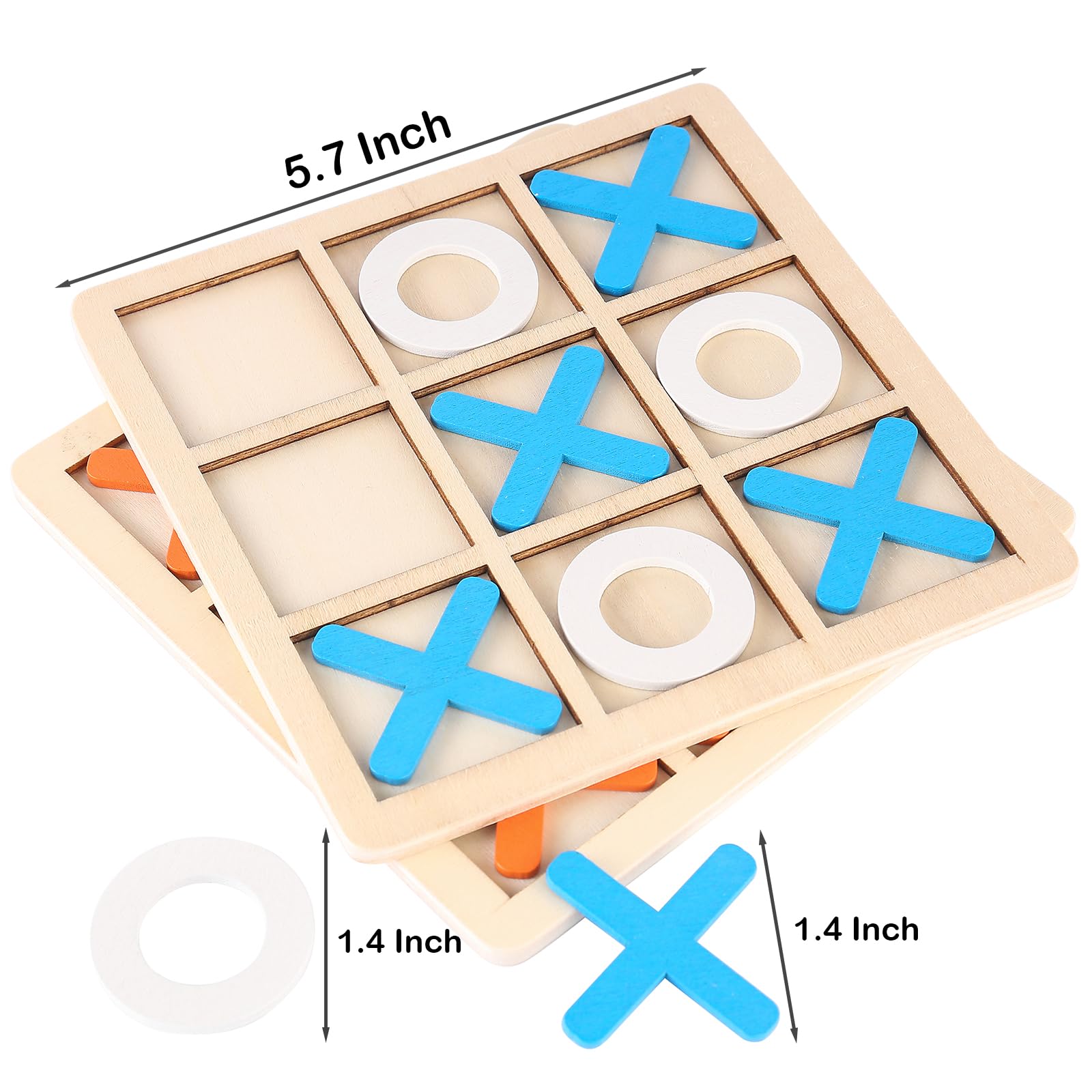 zeyce Tic Tac Toe Board Game - Classic Family Game for Children - Image 2