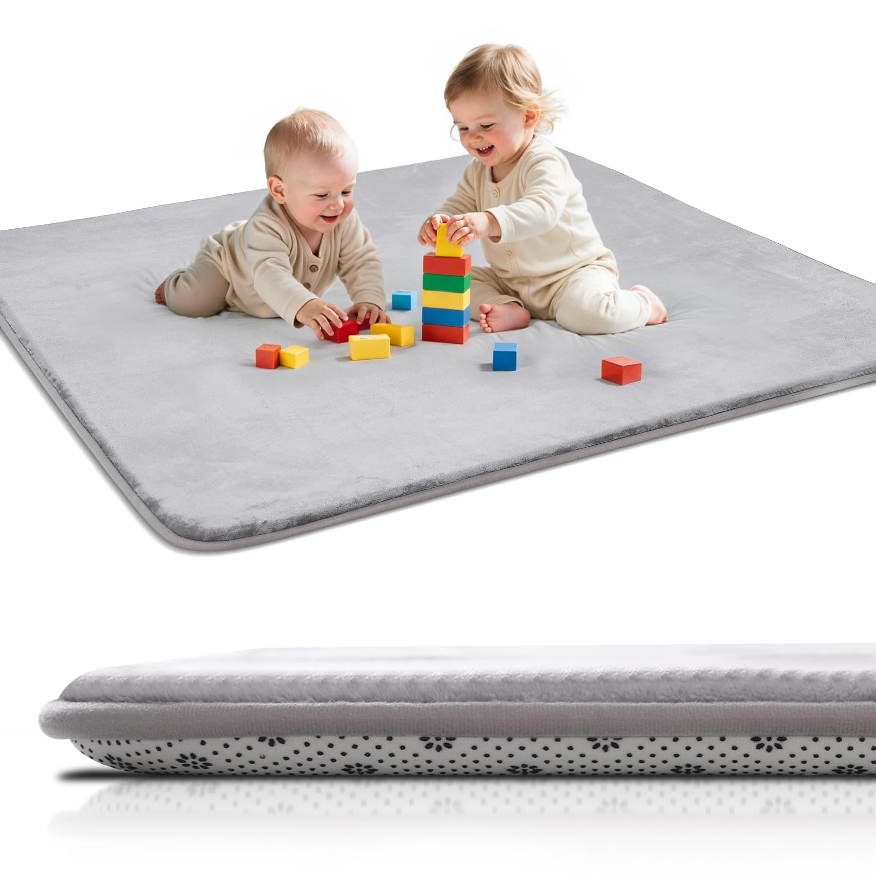 Favodormir Tapis d'eveil Bebe Ferme,Tapis de Jeux Bebe