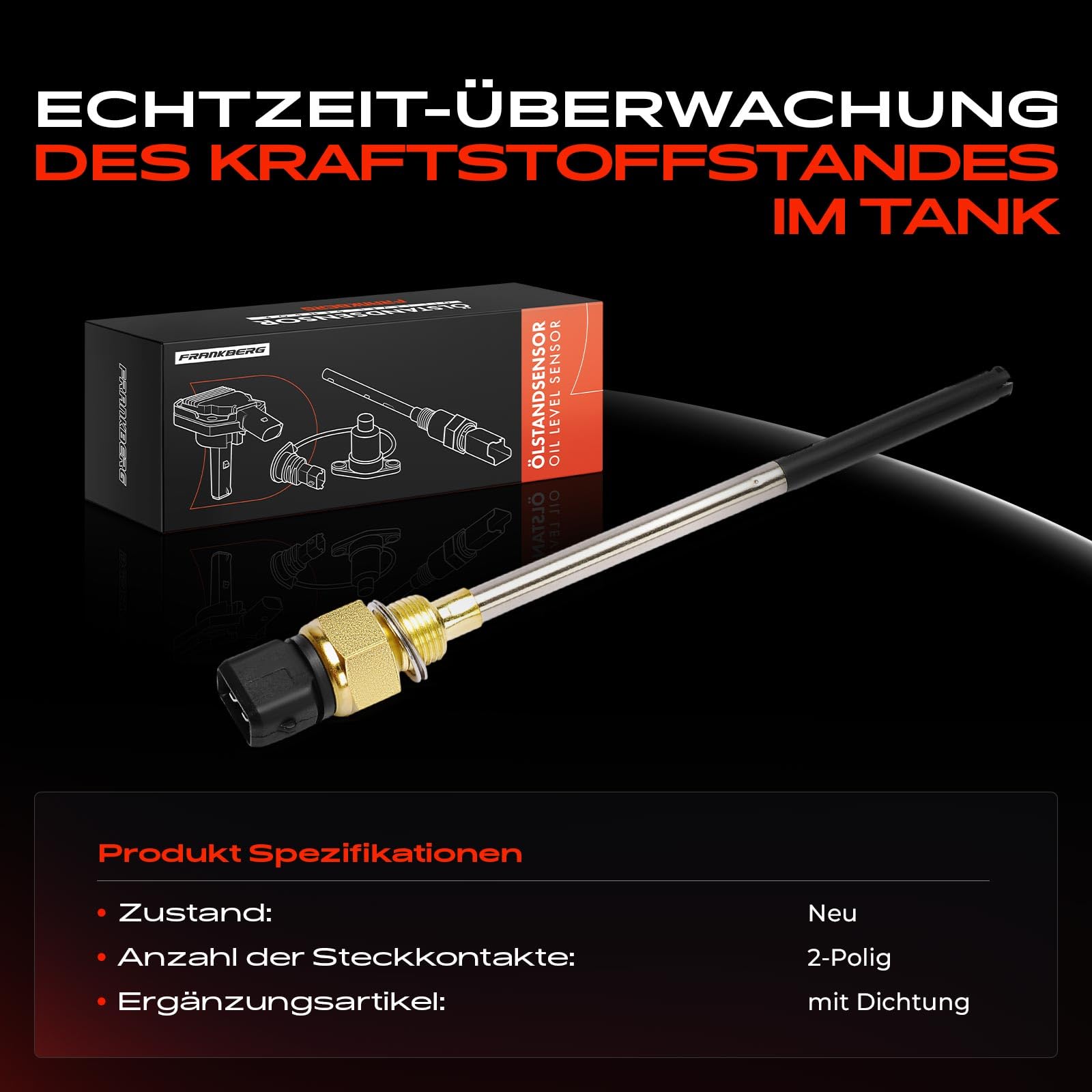 Frankberg Sensor de nivel de aceite 2 Polos Replace# 111457408R