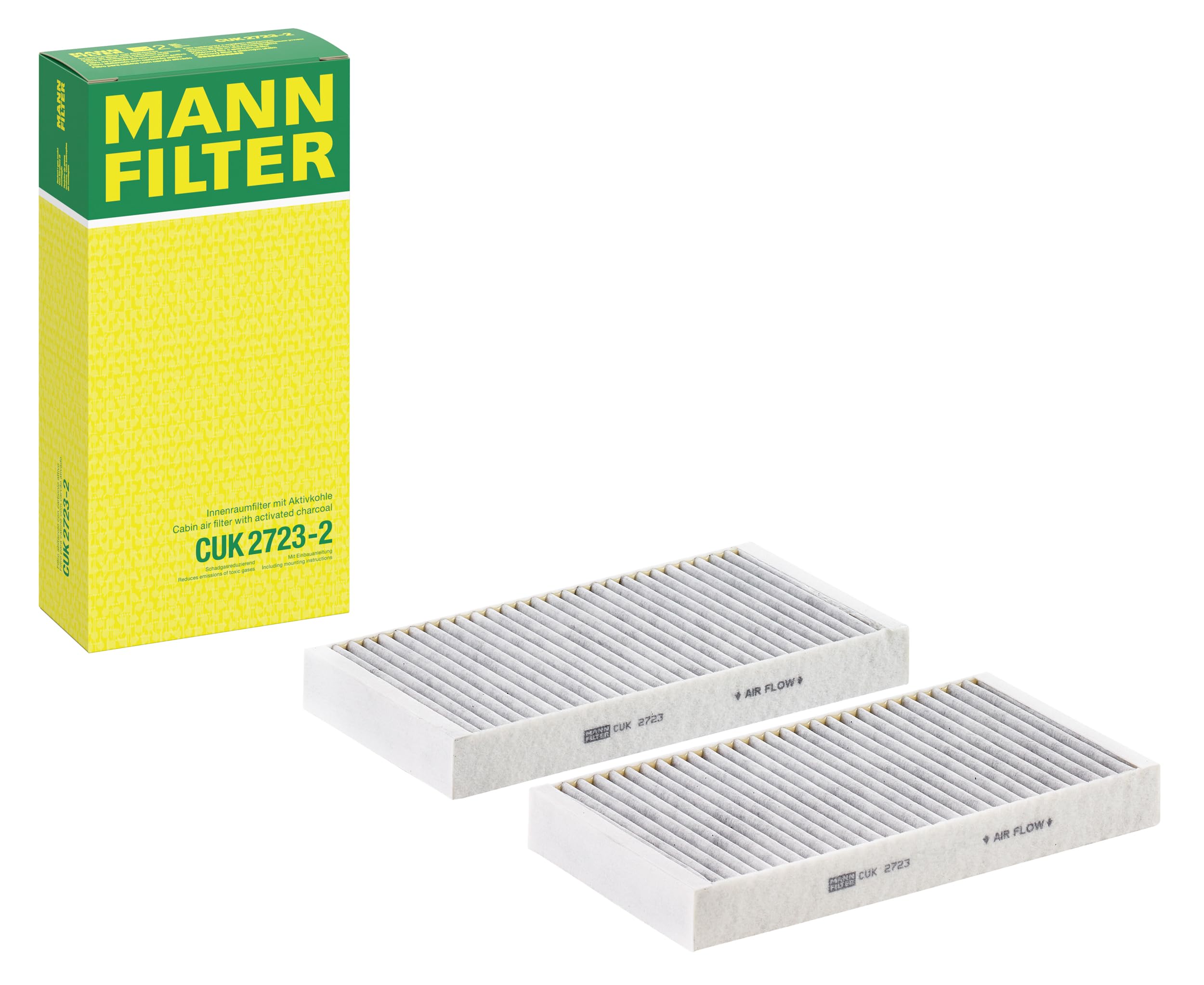 Original Mann-Filter Cabin Air Filter CUK 2723-2 for Renault