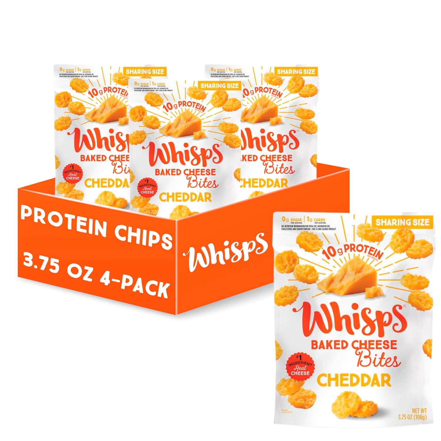 Whisps Baked Cheddar Cheese Bites Healthy Snacks