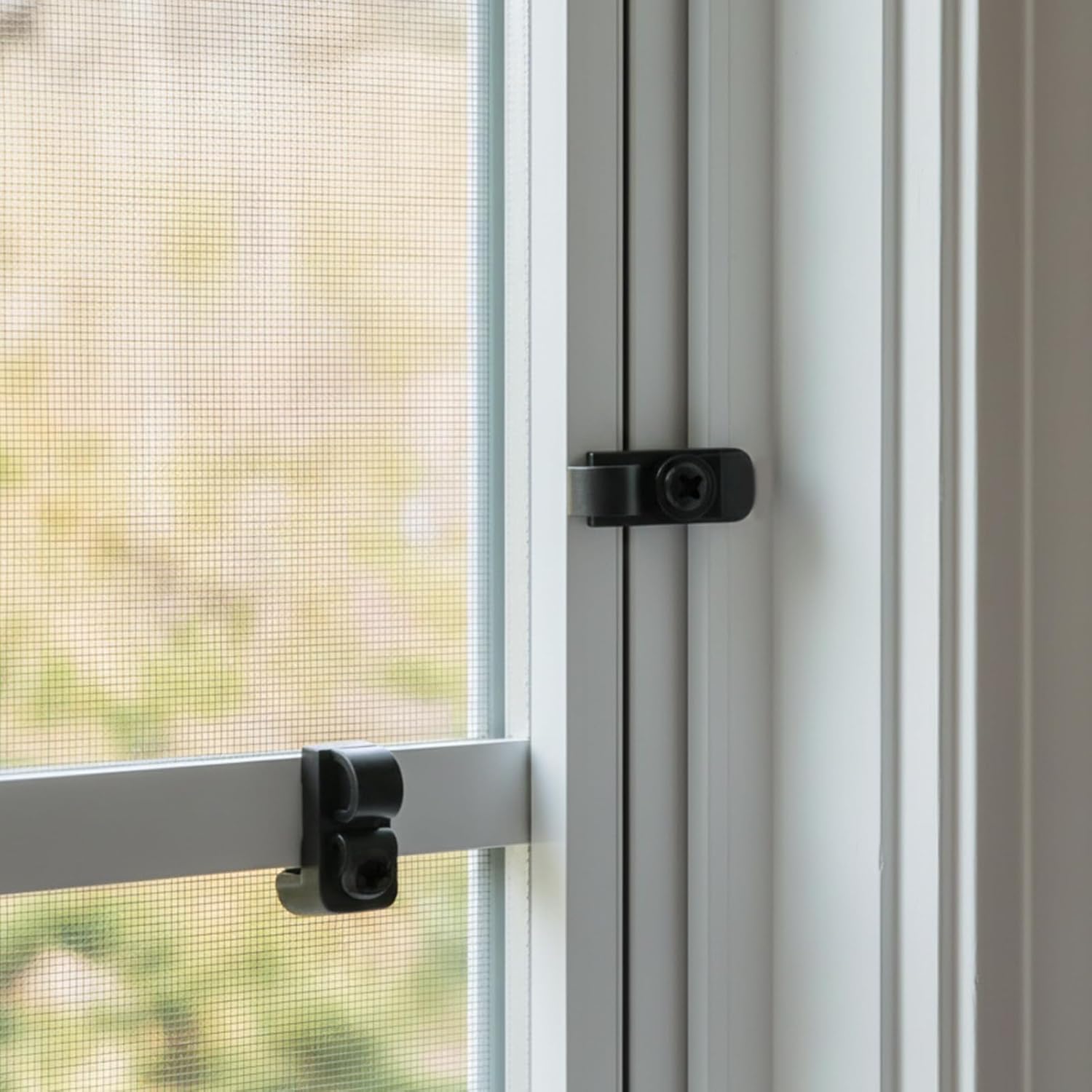 Screen Clips - 12 Pack Sturdy Frame Fixing Fasteners, Storm Proof Fixing Clips for Window Screens | Dorm Room, Office, Apartment, Bedroom, Living Room