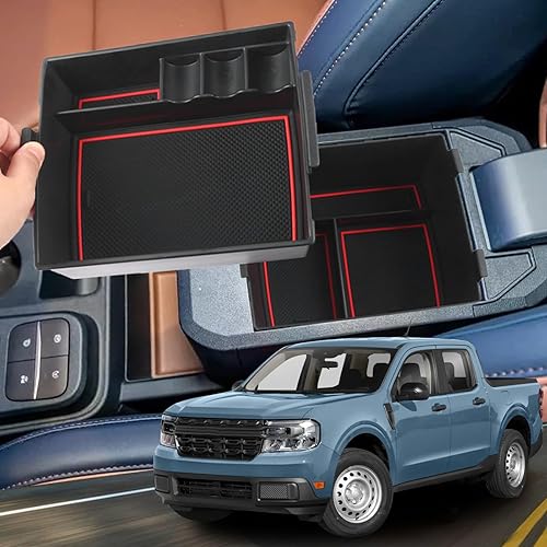 Vista 9 de YEE PIN Bandeja de consola Maverick 2022 2023 2024 2025 Maverick 2025 Organizador de consola central Maverick 2025, organizador de consola central