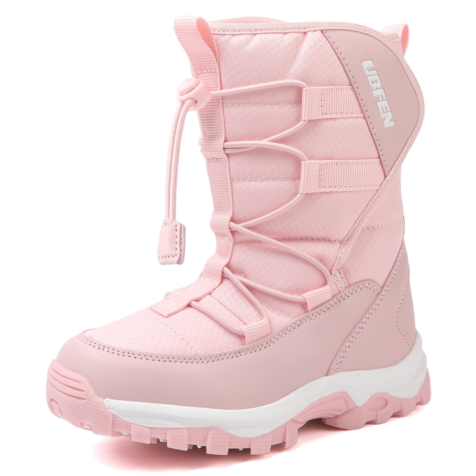 UBFEN Kids Snow Boots Water-Repellent Warm Winter Shoes for Boys Girls