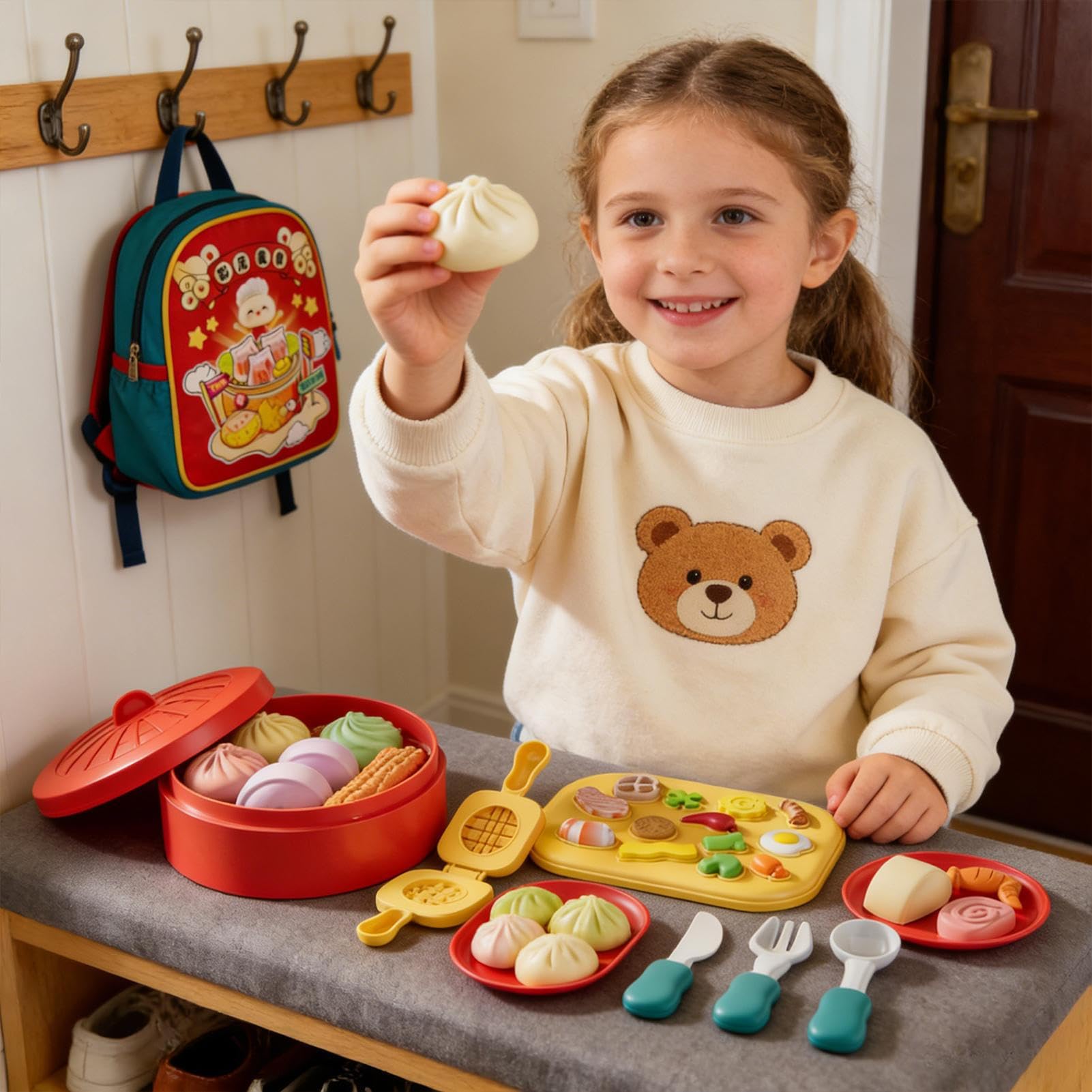 Ensemble de Pâte à Modeler Jeux de Cuisine Thème Chinois Ensemble