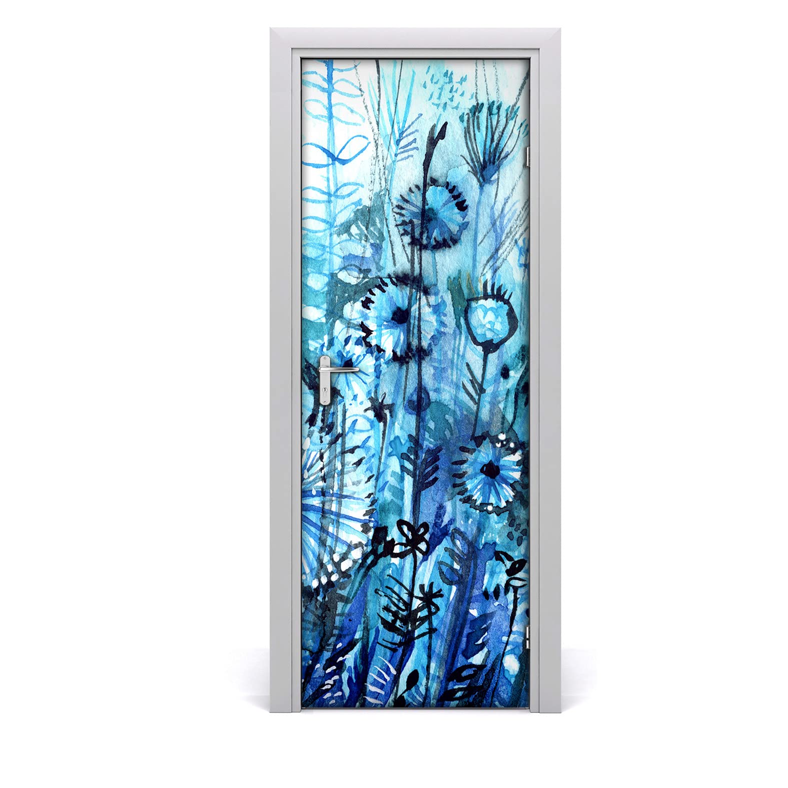 Papier peint sur la porte imperméable Magic-Stick 70x200cm sticker amovible horizontal