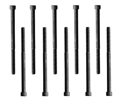 Tornillo de cabeza hueca, 14-20 x 4, acero de aleación, óxido negro, rosca gruesa hexagonal, perno Allen hexagonal de 14 pulgada, longitud 4