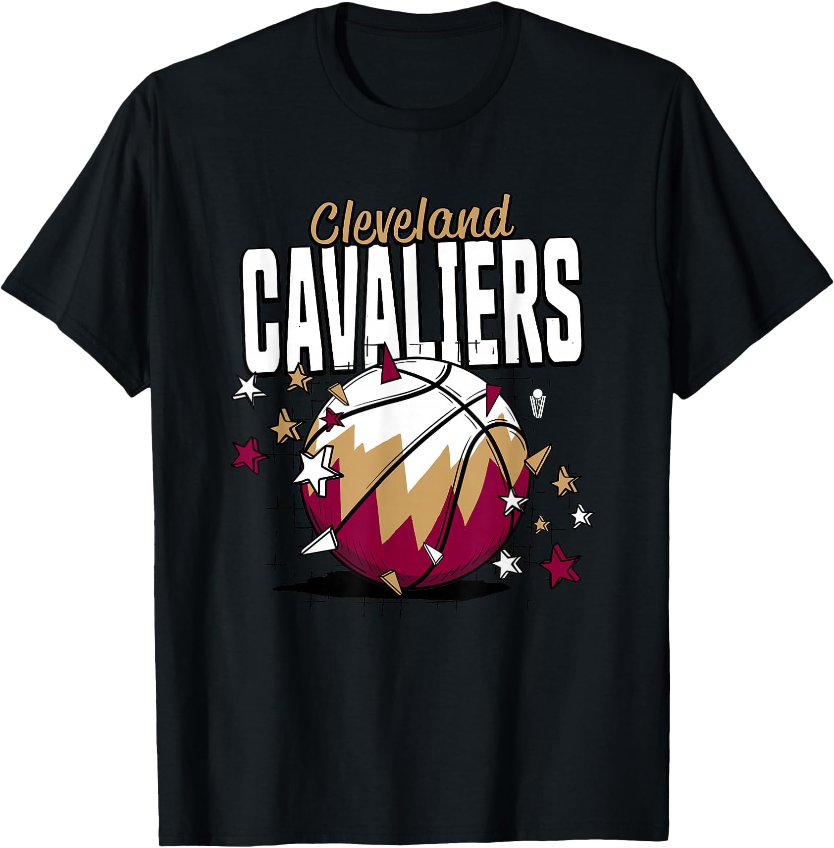 NBA Cleveland Cavaliers Basketball Doodle Stars T-Shirt