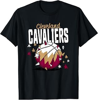 NBA Cleveland Cavaliers Basketball Doodle Stars T-Shirt