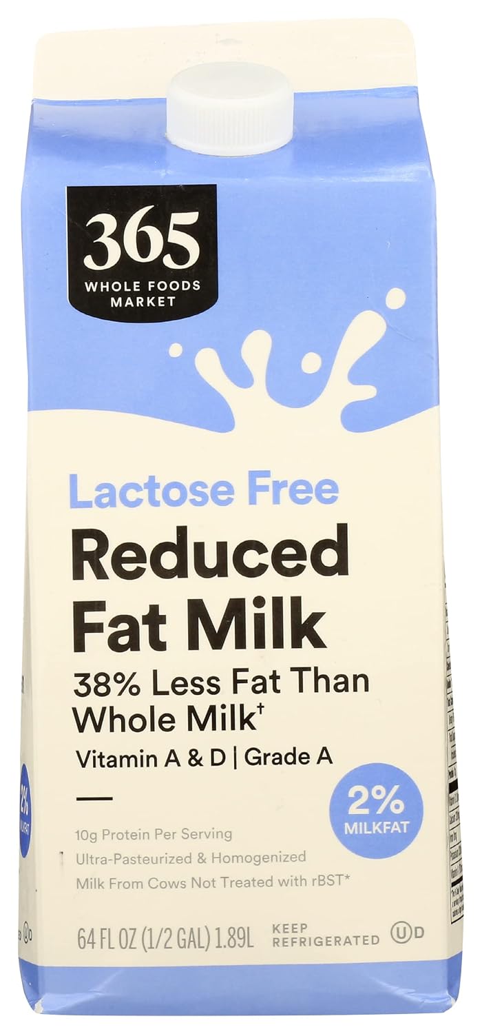 365 by Whole Foods Market, Milk Reduced Fat Lactose Free, 64 Fl Oz