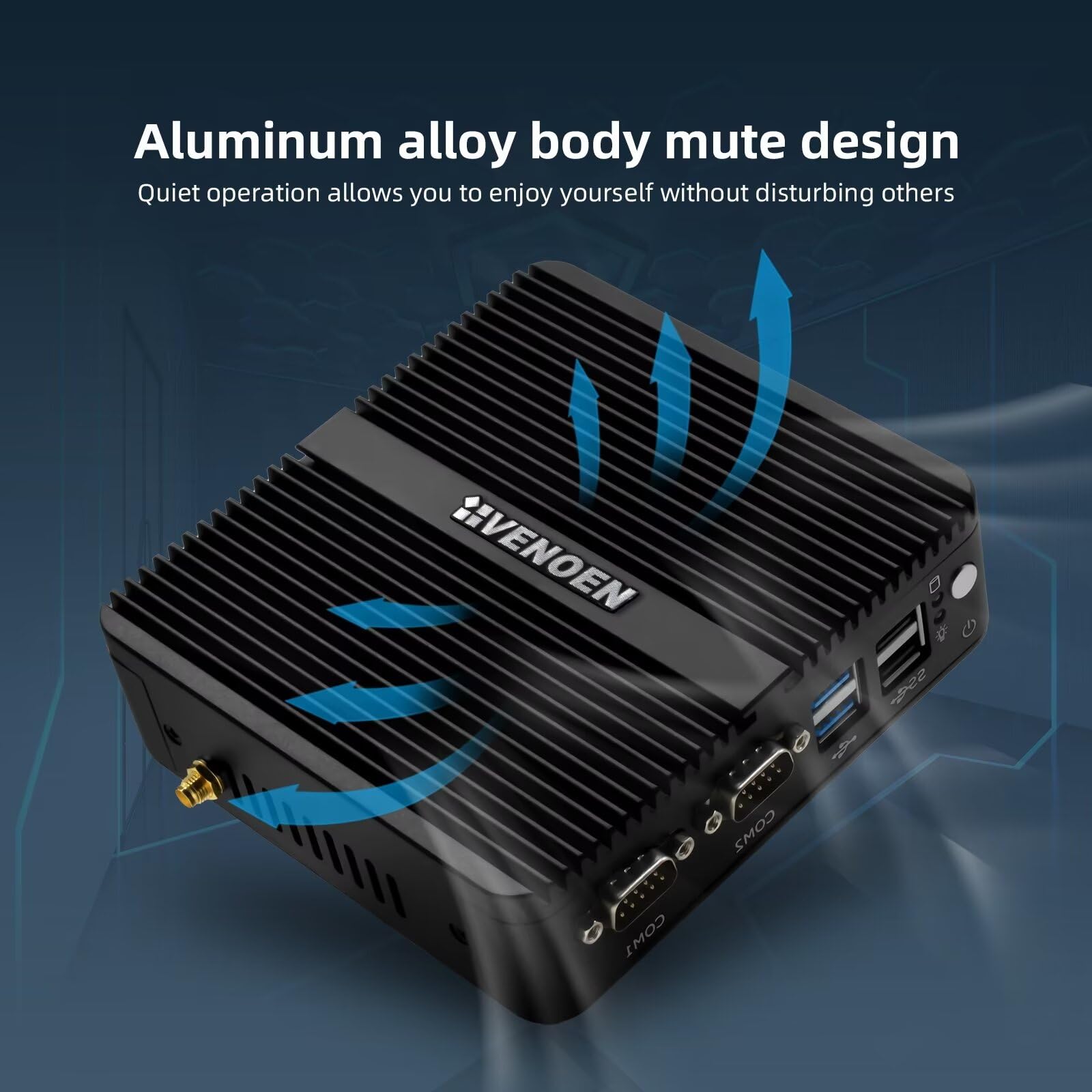 Mini PC sin Ventilador, Celeron J4125, Windows 11 Pro, 4GB DDR4