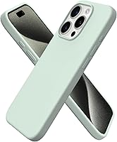 Vista 68 de ORNARTO Funda compatible con iPhone 15 Pro de 6.1 pulgadas, silicona líquida de 3 capas cubierta completa de goma de gel suave, funda protectora