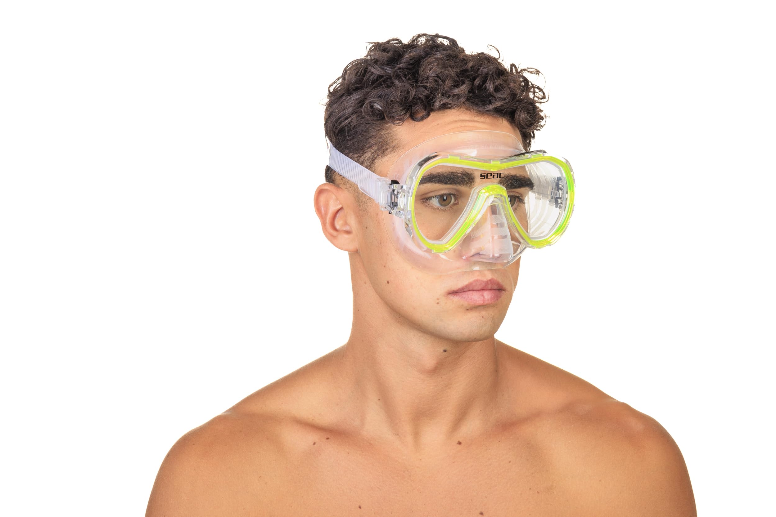 Seac Set Giglio, Set Snorkeling con Maschera Subacquea e Snorkel con Valvola di Spurgo Acqua per Adulti e Ragazzi