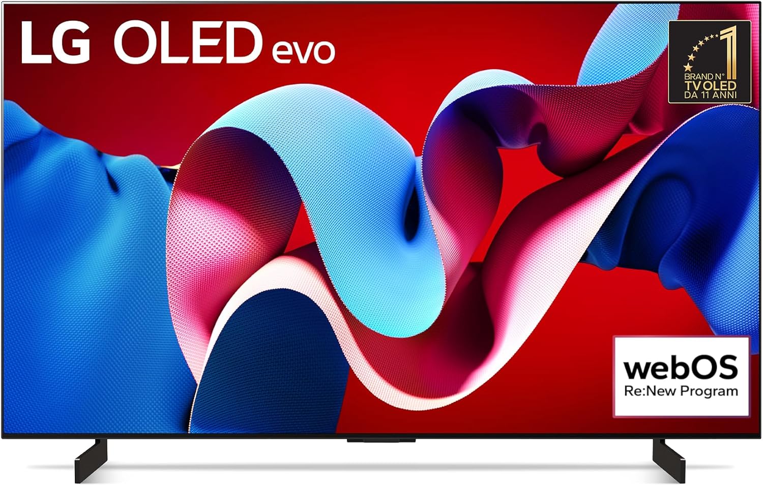 LG OLED evo 42'', Serie C4 2024, OLED42C44LA, Smart TV 4K, Processore α9 Gen7, OLED Dynamic Tone Mapping Pro, 20W, Dolby Vision, 4 HDMI 2.1 4K@144Hz, GSync, VRR, Alexa, ThinQ AI, webOS 24, Umber Brown 42'' Serie C4 -2024 - Immagine 1