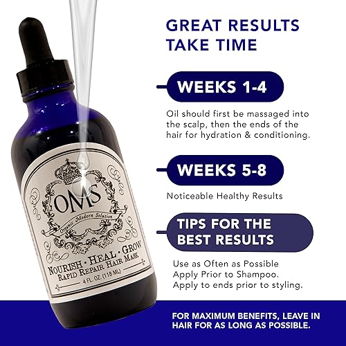 Miniatura 4 de Aceite espesante para crecimiento y pérdida de cabello  Acondicionamiento profundo, estimulante del crecimiento, libre de químicos  100% totalmente