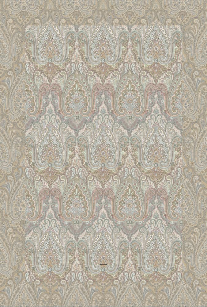 Bassetti Isolabella Cotton Plaid Beige Blanket Size 240 x 250 cm