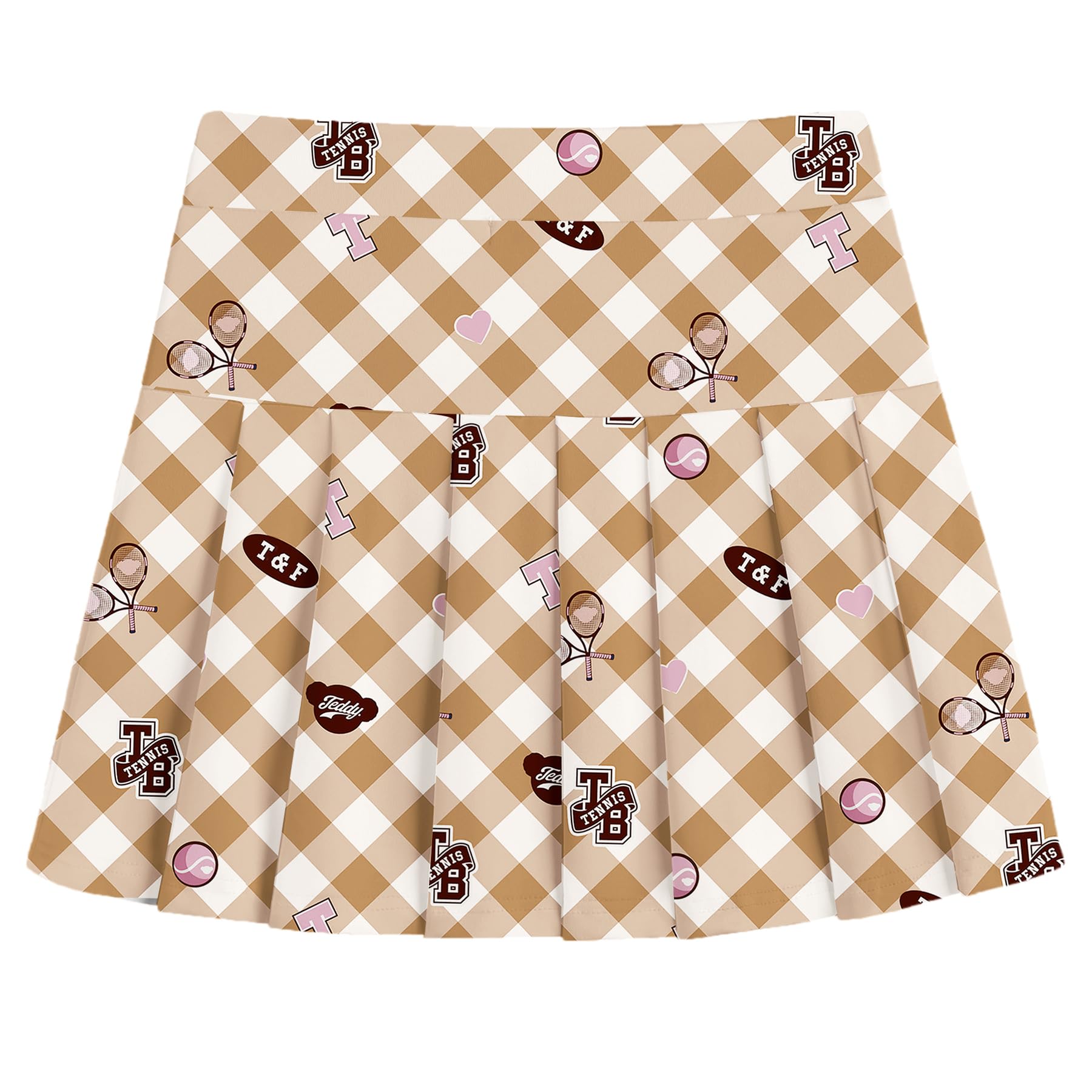 Arshiner Girl's Tennis Skirts with Shorts Athletic Pleated Skirt Workout Performance Skorts with Pockets for Kids 4-13Y - 79% off