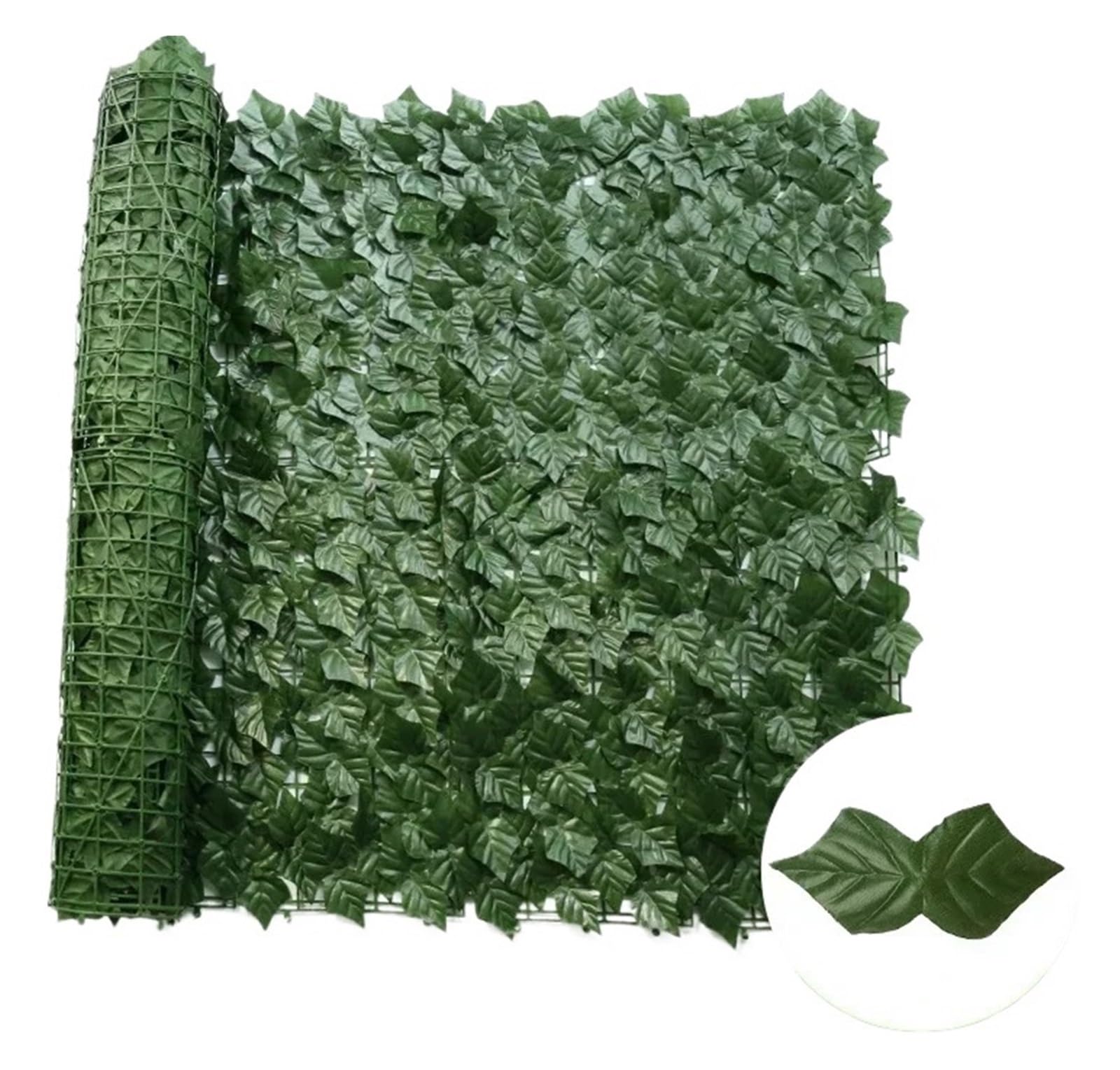 Artificial Leaf Privacy Fence Screen Fake Hedge Panels Balcony Ivy Leaves for Wall Garden Patio Decor(WL-PT-SDG,50X300CM)