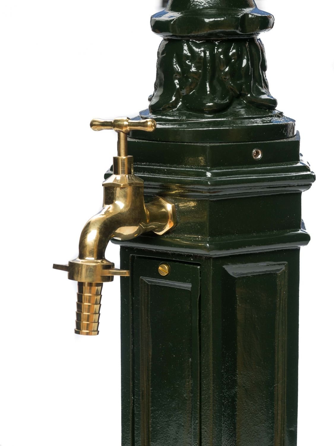 Standbrunnen 95cm Waschbecken Garten Alu grün antik Stil Brunnen Waschplatz