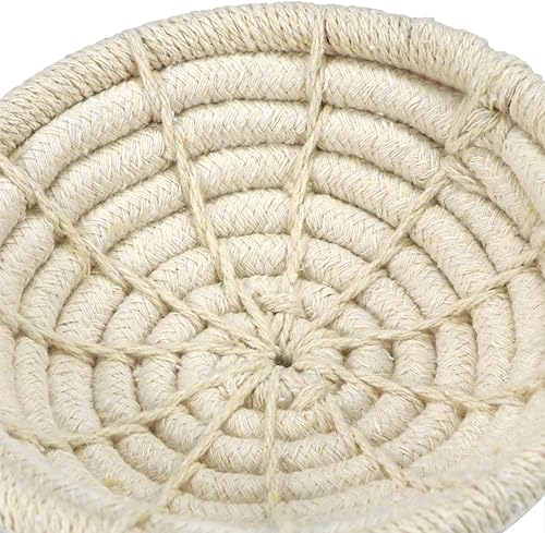 Miniatura 6 de Wontee Nido de pájaros, cama nido de cría, jaula para pájaros, jaula para loros, periquitos, cacatúas, agapornis de pinzón canario (cuerda de