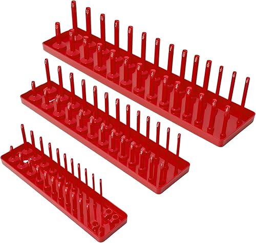 Juego de 3 bandejas organizadoras de dados, bandejas de almacenamiento de dados SAE, soportes de dados de accionamiento profundos y poco profundos