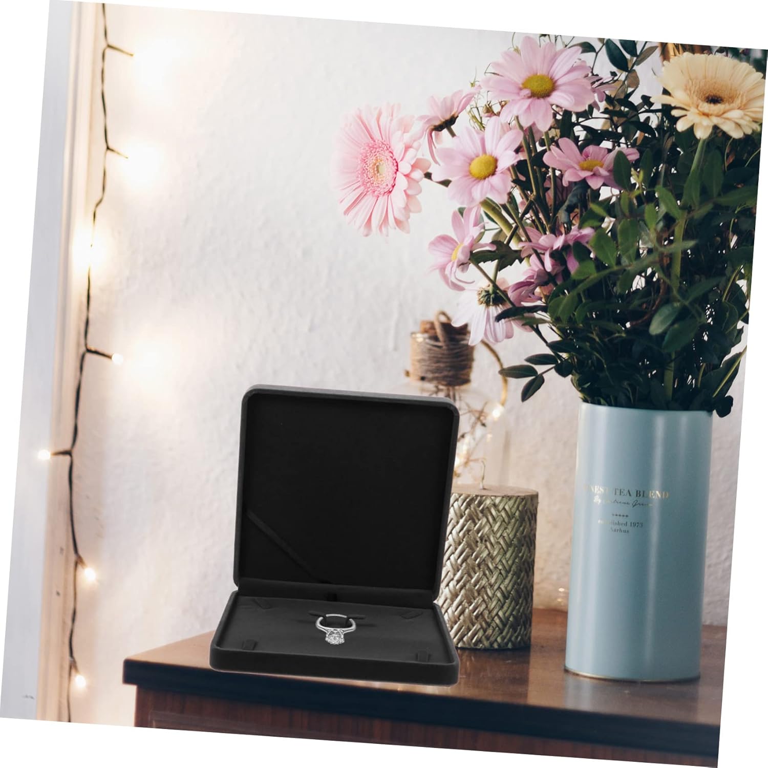 Box Jewelry Box Necklace Organizer Box Red Jewelry Wedding Jewelry Small Jewelry Box Ring Holder Box Jewelry Organizer Portable Jewelry Organizer Compact Jewelry Organizer (Grey)