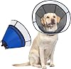 Soft Dog Cone Collar for Dogs After Surgery, OneTigris Adjustable Head Cone for Small Medium Dogs, Neck Cone Alternative Elizabethan Dog Recovery Collars Prevent Licking MNeck: 13.2- 15.5