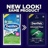 Vista 3 de DenTek Triple Clean Picos de hilo dental de limpieza avanzada, sin roturas ni deshilaches, 20 unidades, paquete de 6