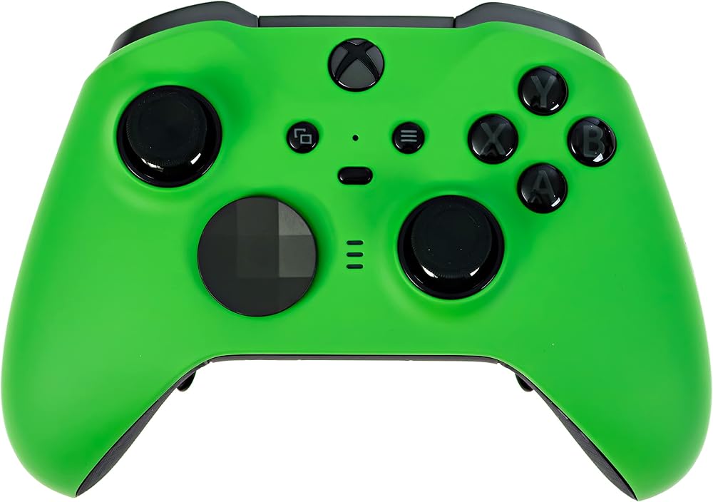 Xbox Elite 시리즈 2 맞춤형 소프트 터치 컨트롤러 - 부드러운 촉감, 추가 그립, 네온 그린 색상 - Xbox One, 시리즈 X, 시리즈 S와 호환 — 사진 1