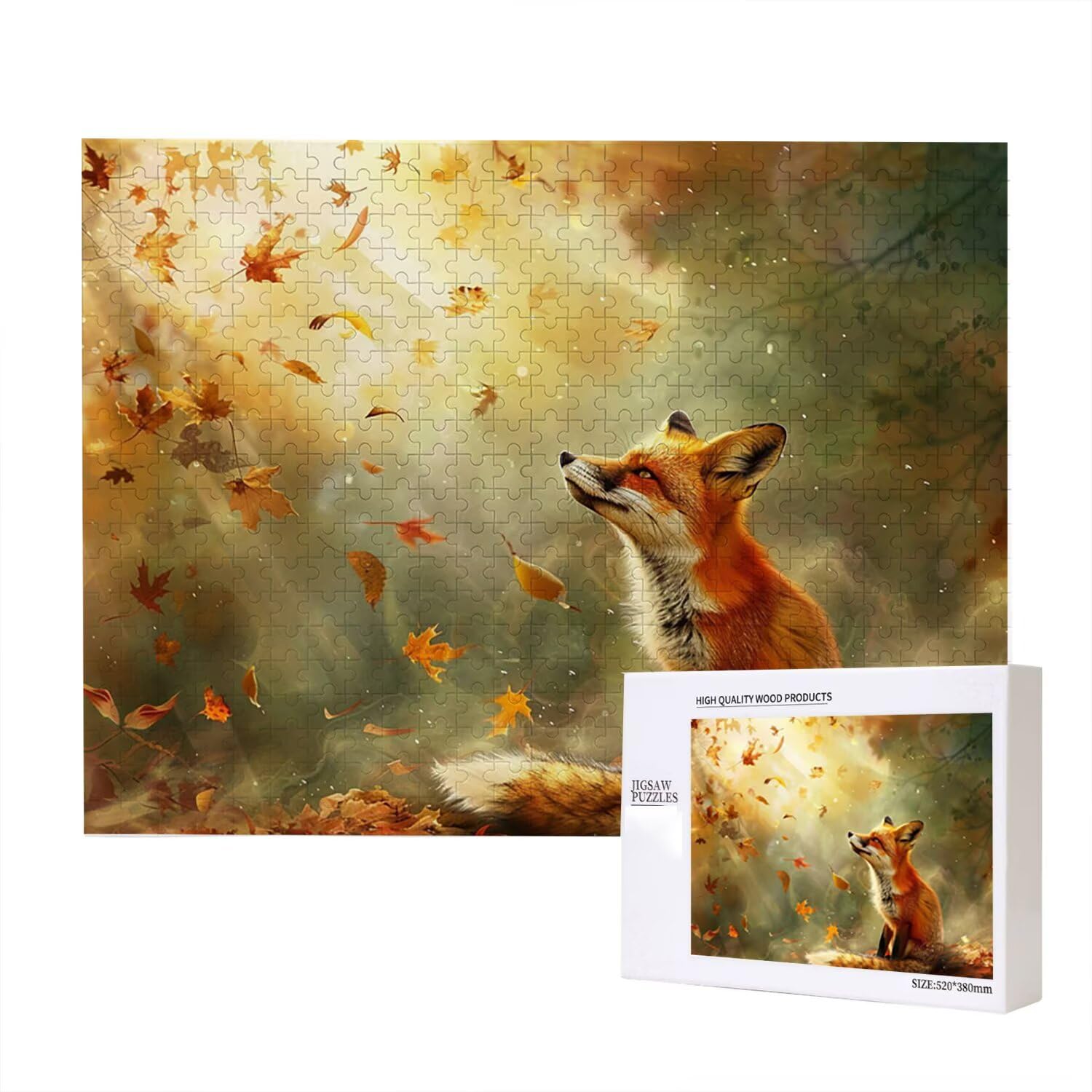 Jigsaw Puzzle, 6000 Pezzi Puzzle Classici, Volpe Puzzle Rilassamento Intelligence, Mpossibile Difficile Puzzle Impegnativo per Adulti Puzzle Gioco Familiare, Regalo per Amore Amico Animali fr0-1126