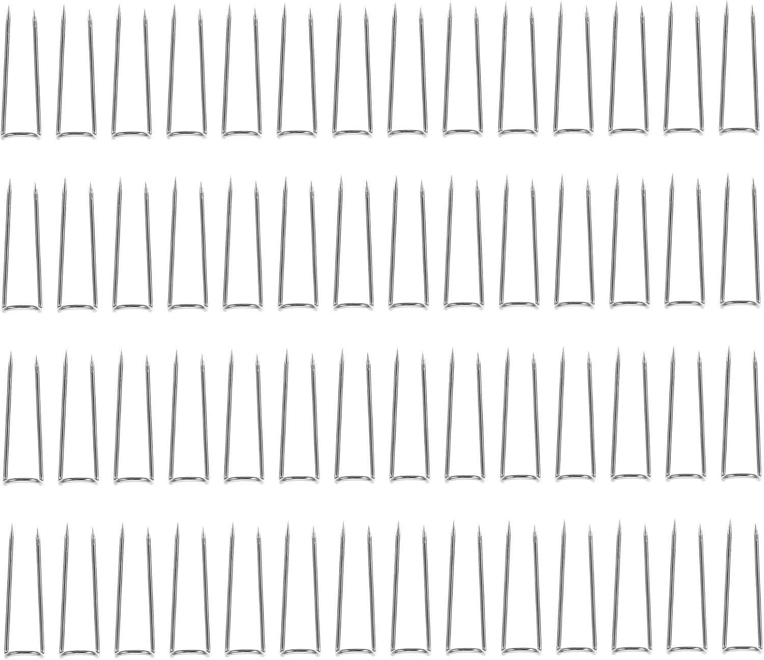 FRCOLOR 100pcs U Shape Quilting Pins Cloth Locating Needles Sewing U Pins for Household Patchwork and Fabric Positioning in 23mm Box
