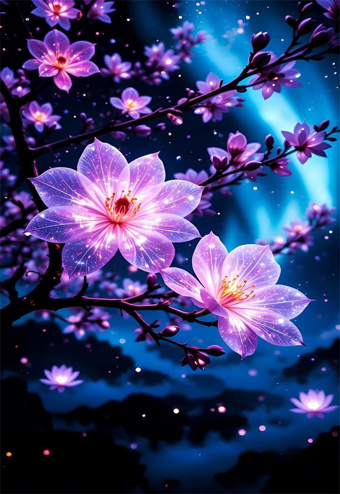 Puzzle 1200 Pezzi per Adulti Fiore Viola Gioco Educativo Divertimento Impossible Difficile Puzzle per Adulti 1200 Pezzi 75 x 50 cm