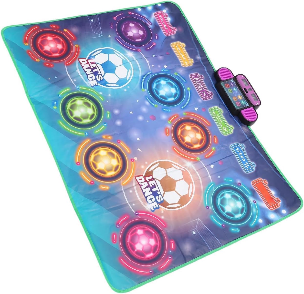 Double Player Dance Mat Interactive Challenging Levels Electronic Dance Mat for Kids with Friends and Fun Double Player MatKids Mat2 PadDancing Game