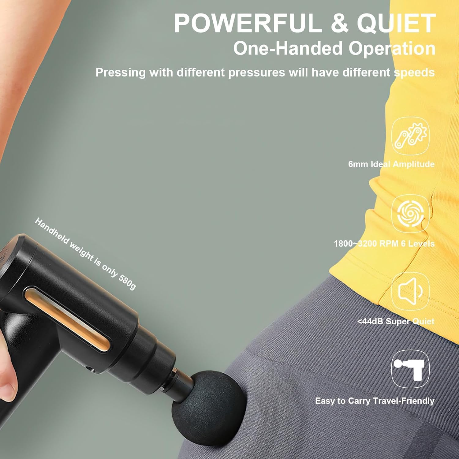 Celgrous mini gun massage relief from pain with 4 massage heads massage gun machine for full body Celgrous mini gun massage relief from pain with 4 massage heads massage gun machine for full body