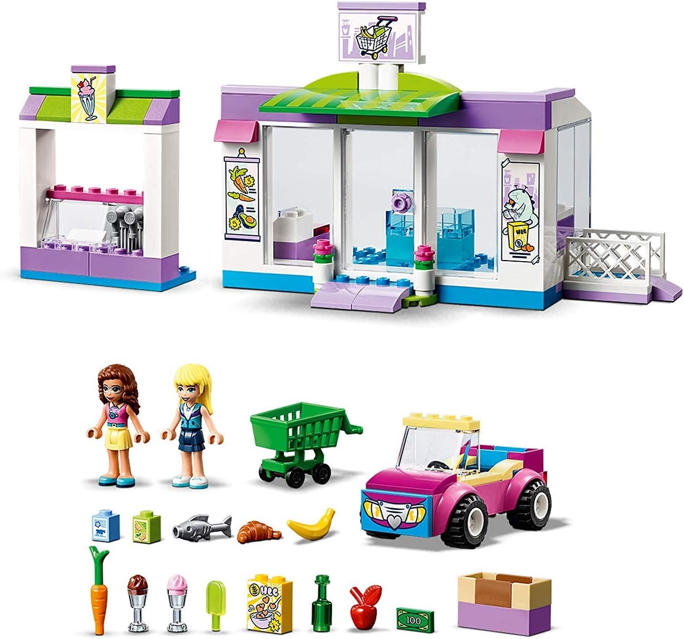 Lego® -Friends Heartlake City Supermarket Toy for Girls and Boys from 4 Years and Older, 140 Pieces 41362
