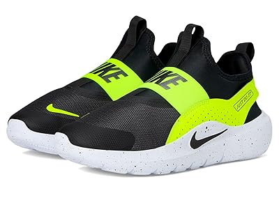 Nike Kids Flex Runner 4 (Big Kid) Kids Shoes Black/Black/Volt/White : 6.5 Big Kid M, Textile